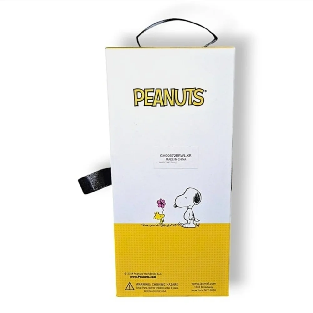 🩶▪️Peanuts▪️snoopy Crystal Bling 3D Keychain-Sparkling peanut  bag Charm